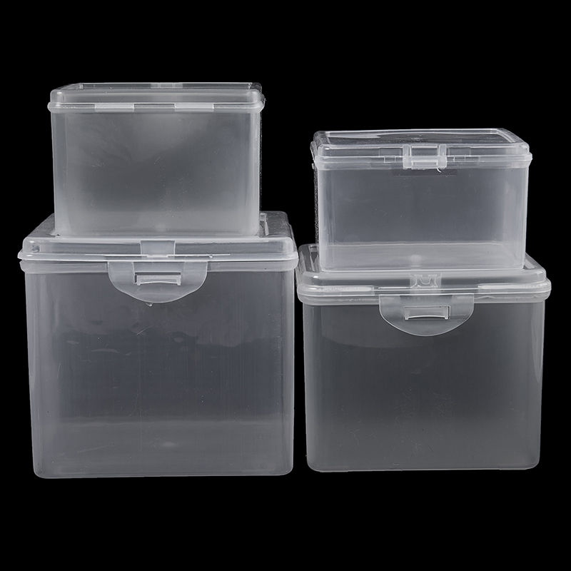 Translucent Storage Box with Lid for Jewelry Stationery Headwear Rectangular Collection Case Multipurpose Home Organizer Box MENGYU. 