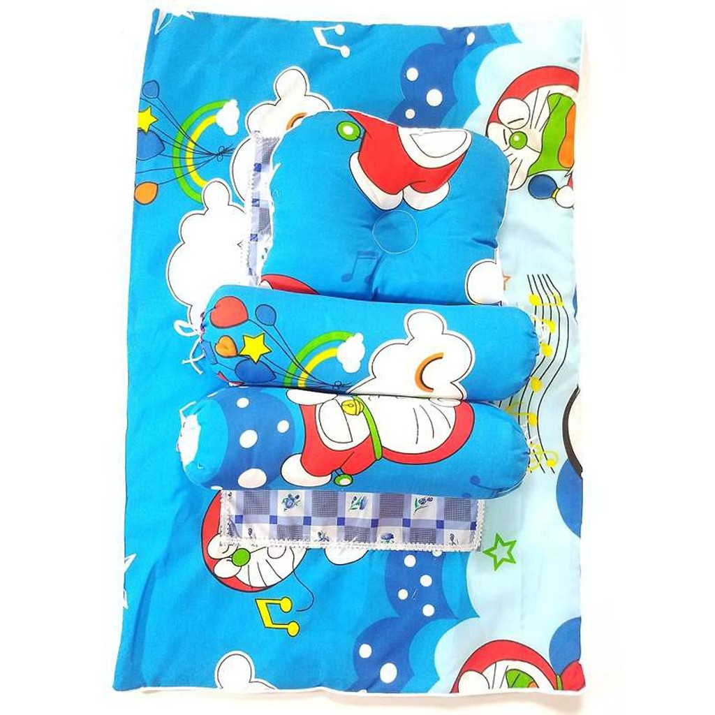 [HCM]Bộ Gối Nệm Sơ Sinh Kate Cho Bé-Đủ Màu