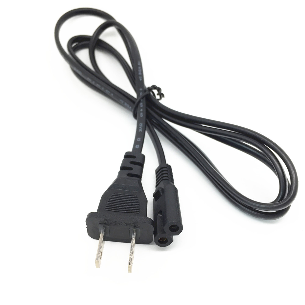 【Satisfaction guarantee】US /EU Plug 2-Prong AC Power Cord Cable Lead ...