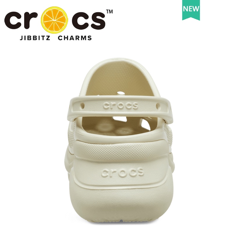 2023 Crocs Women's BAE Classic Wedge Sandals - Bone White