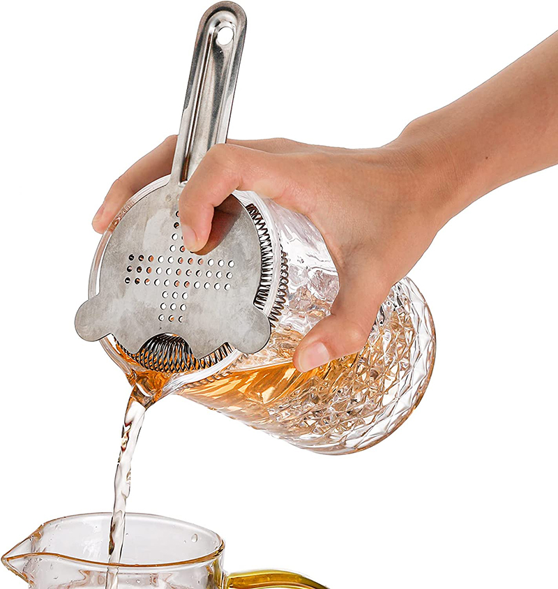 【Hottest Trends】 Mixing Glass Bartender Beaker Stirring Glass With Thick Weighted Bottom