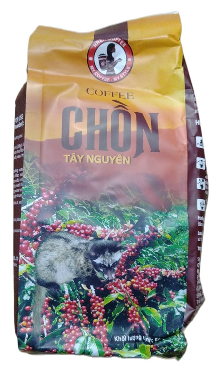 cà phê chồn - gói 500g