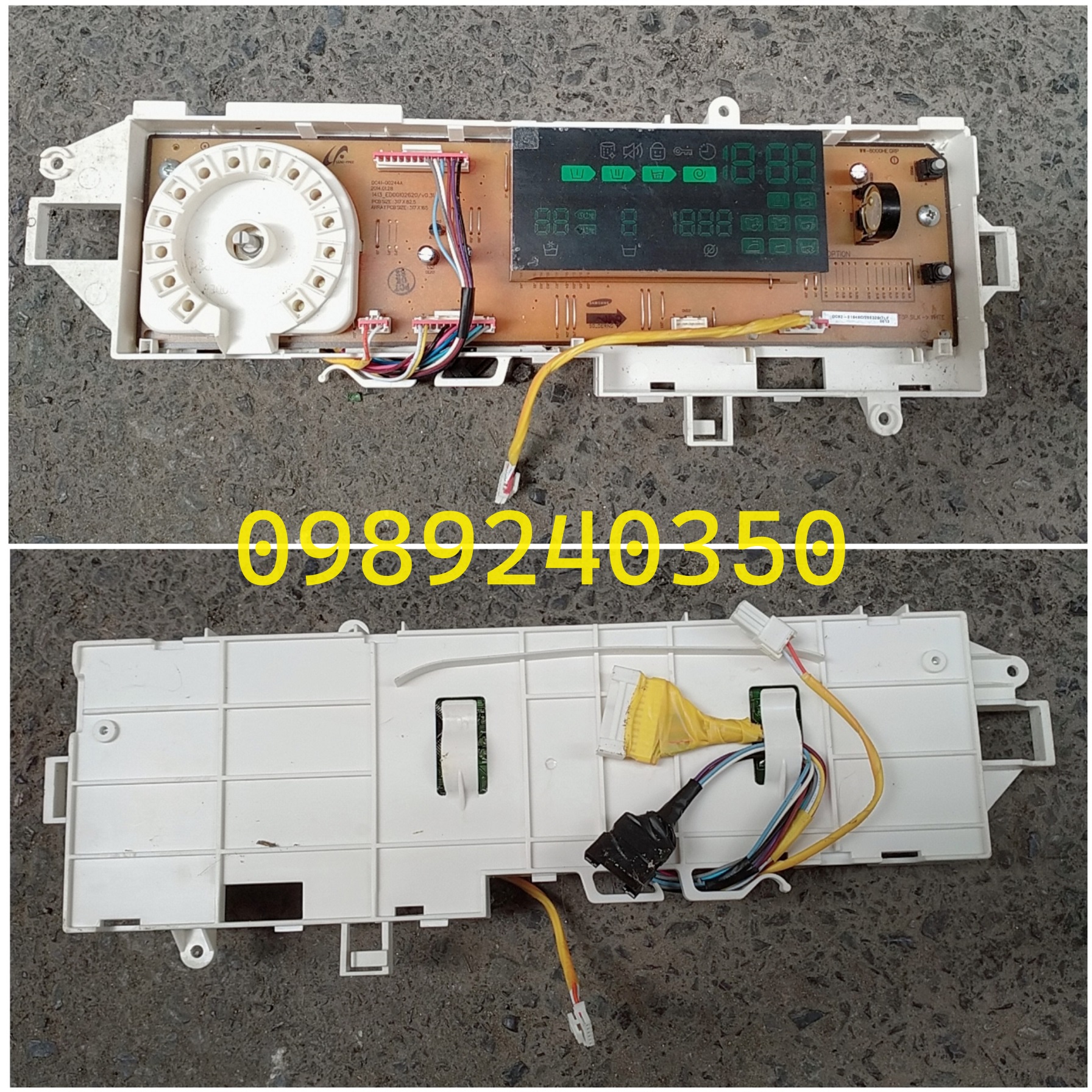 Bo mạch hiển thị máy giặt samsung ww95h7410ew 9,5kg chính hãng