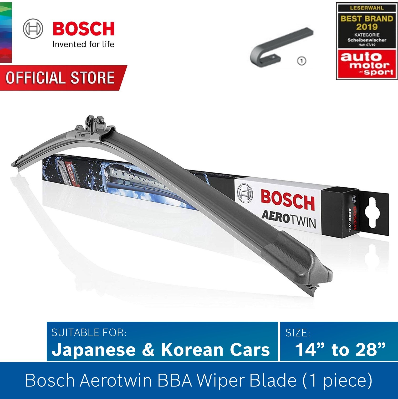 Bosch Aerotwin Windshield Wiper Blade (14 inch - 28 inch, BBA) | Lazada  Singapore