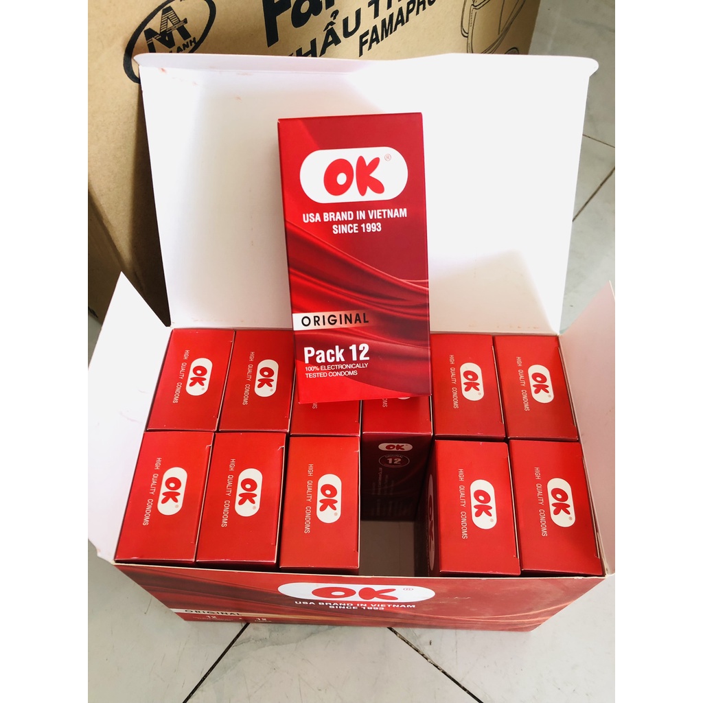 Bao Cao Su OK Original (Hộp 12 Cái)