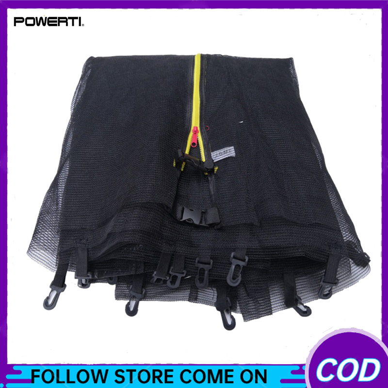 Outdoor Trampoline Net Replacement With Zipper Anti-fall Safety Mesh Jumping Pad Fitiness Accessories