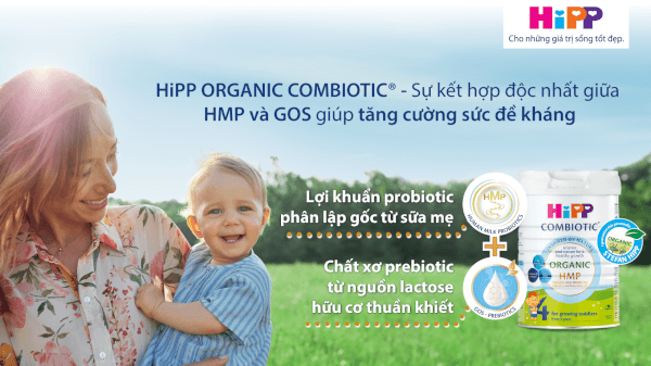 Sữa HiPP HMP Mẫu Mới Số 1, Số 2, Số 3, Số 4 Lon 800G