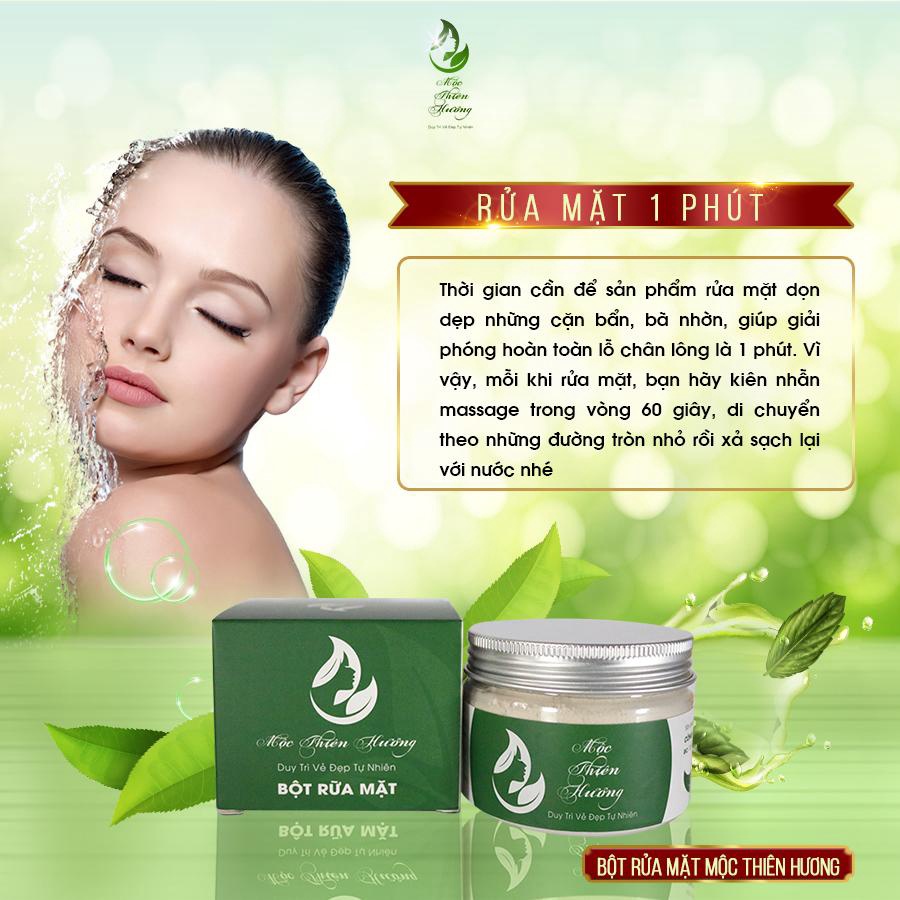 Bột Rửa Mặt Thảo Dược 100g - Mộc Thiên Hương