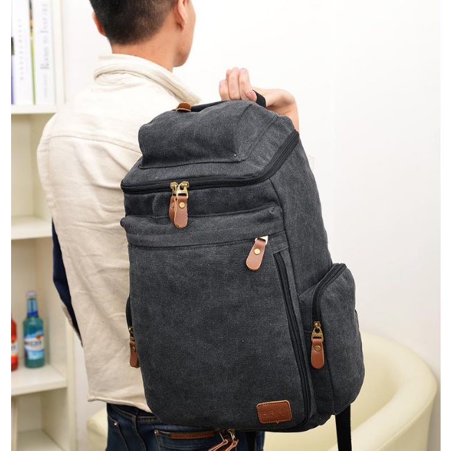 Ba lô canvas phối da  Đồ Da Thành Long TLG 205876