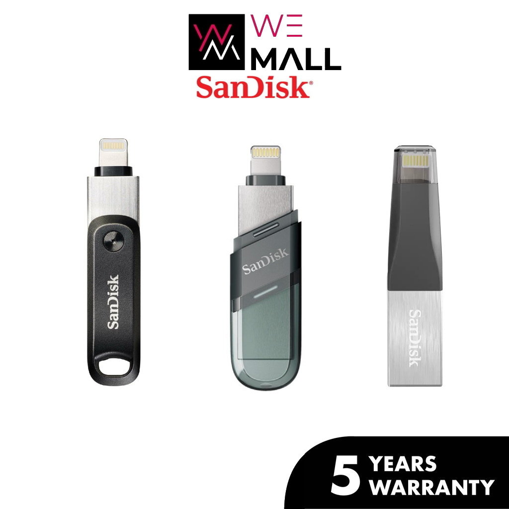 SanDisk Ixpand Mini Ixpand Flash Flip Ixpand Flash Go OTG USB Drive 5 Year Warranty IX60N