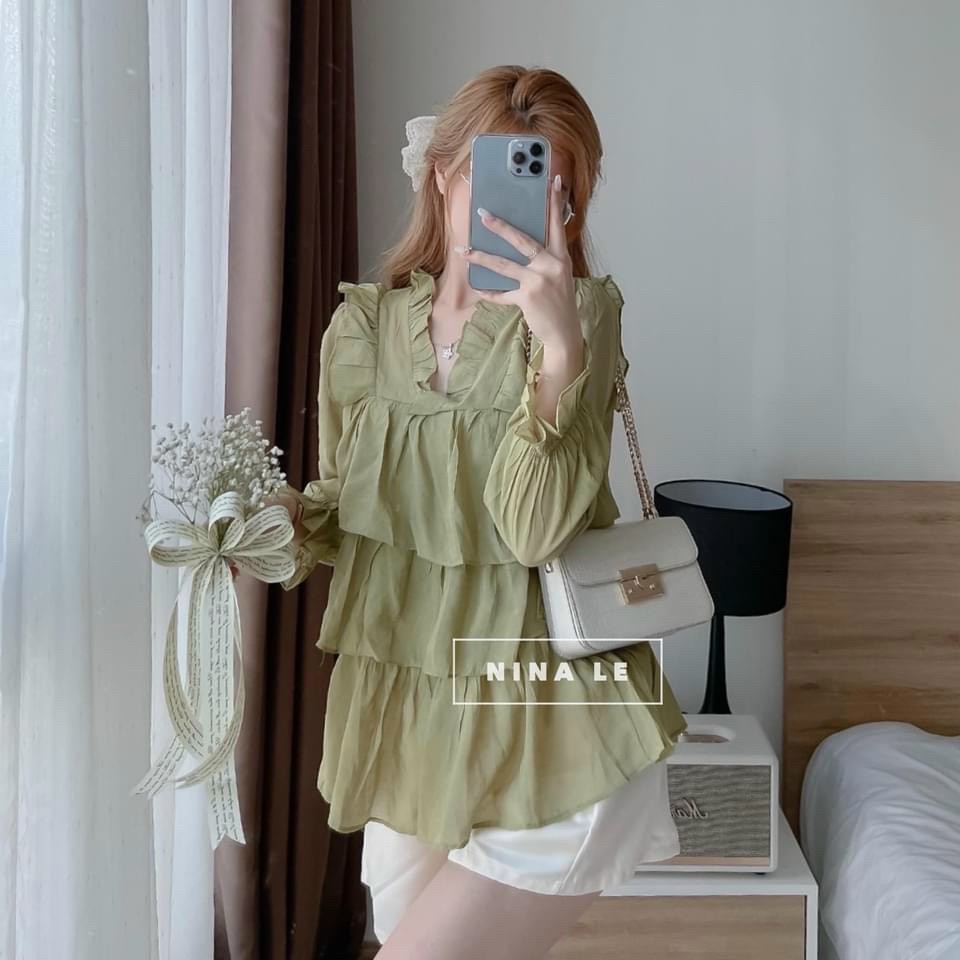 SET TIỂU THƯ QUẦN ĐÙI, ÁO KIỂU TAY DÀI ỐNG BO, QUẦN ĐÙI FOR PHONG CÁCH HÀN QUỐC DỄ THƯƠNG