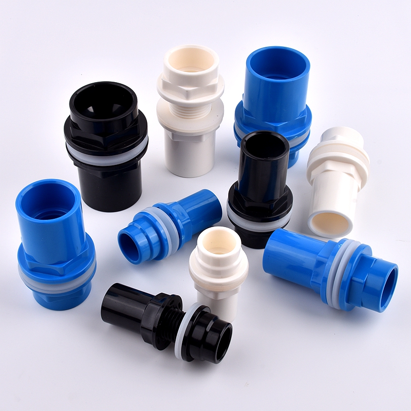 Pvc Water Inlet 3 Colors 20~50mm Aquarium Drain Joint Pvc Water Inlet Outlet Fittings ...