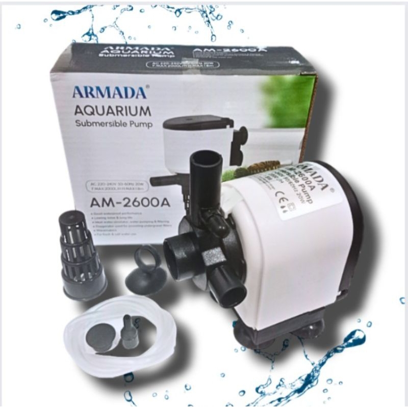 Pompa Kolam Aquarium Submersible Pump ARMADA AM 2600A