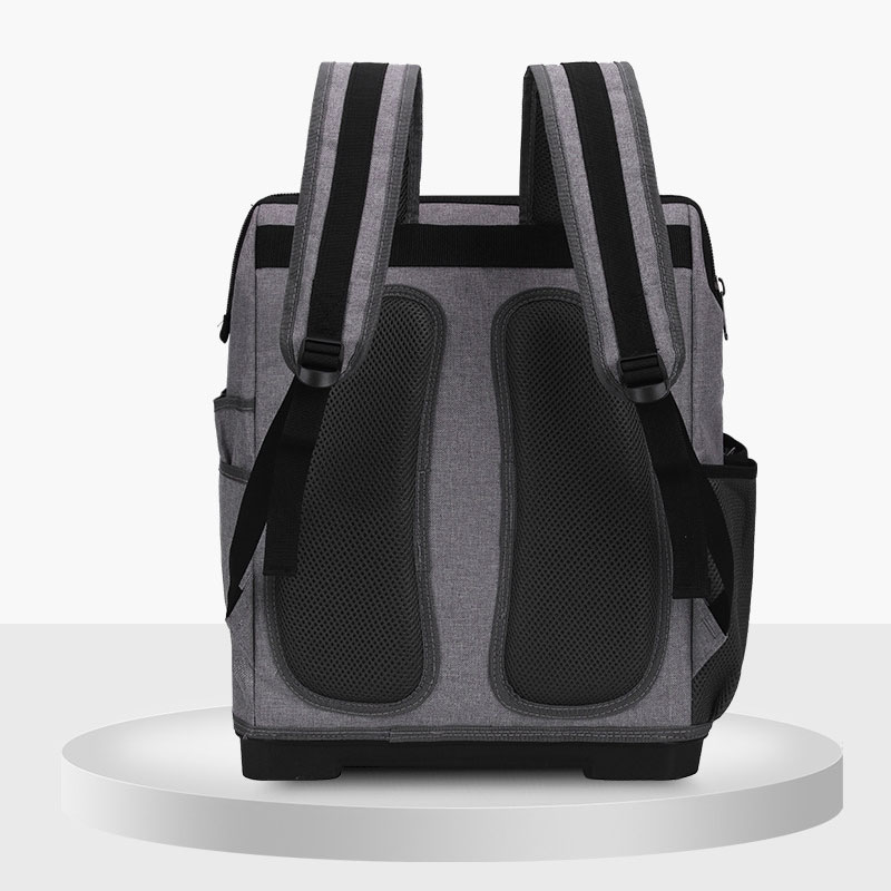 Plastic bottom double shoulder tool backpack large housekeeping service pack cleaning backpack Oxford cloth tool kit portable
