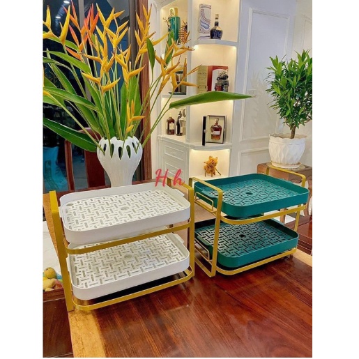 Kệ Úp Cốc/Ly, Đựng Đồ Đa Năng 2 Tầng - S566