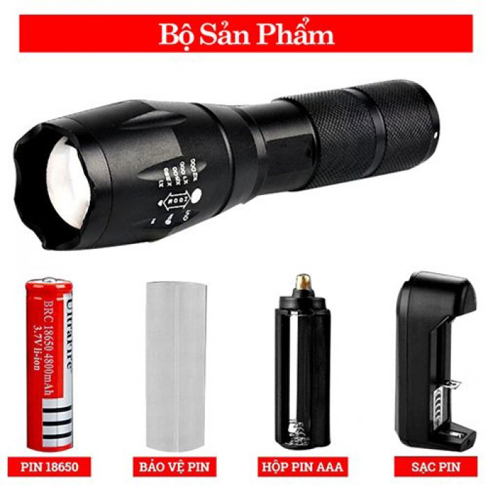 Đèn pin siêu sáng thế hệ mới T6, đèn pin Mini