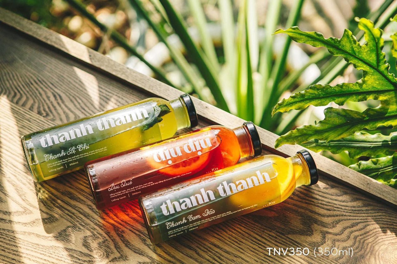 Combo 5 Chai thủy tinh tròn cao 350ml