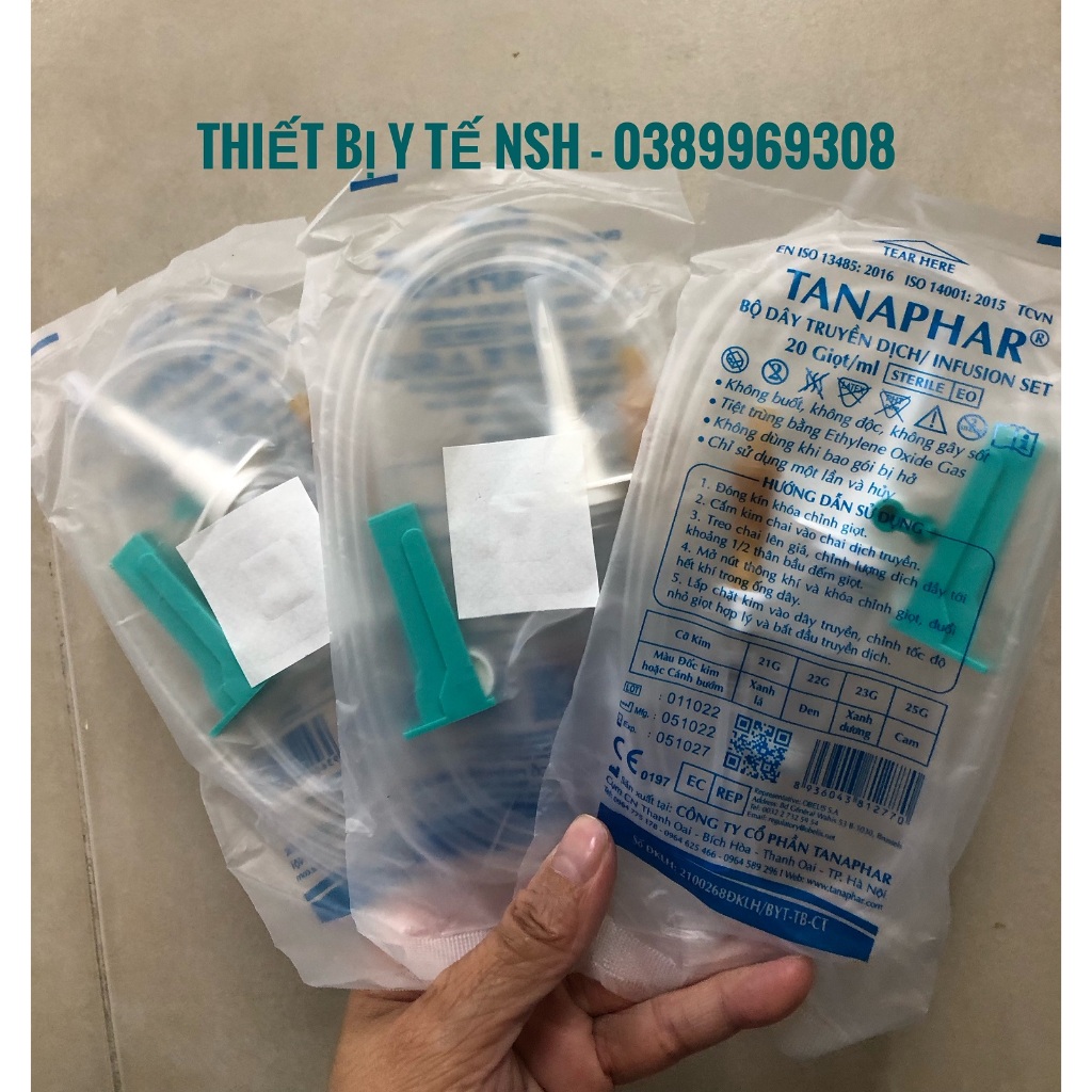 Bộ dây truyền dịch Tanaphar,Dây truyền dịch Tanaphar,Bộ Dây truyền nước biển, truyền tĩnh mạch TANAPHAR