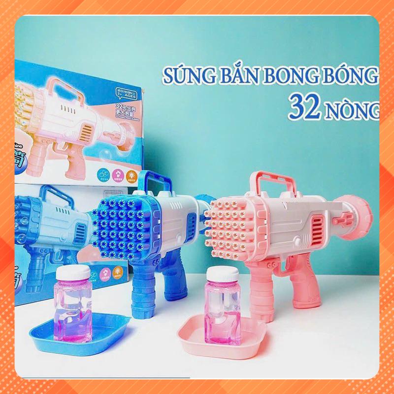 Đồ chơi bắn bong bóng 32 lòng