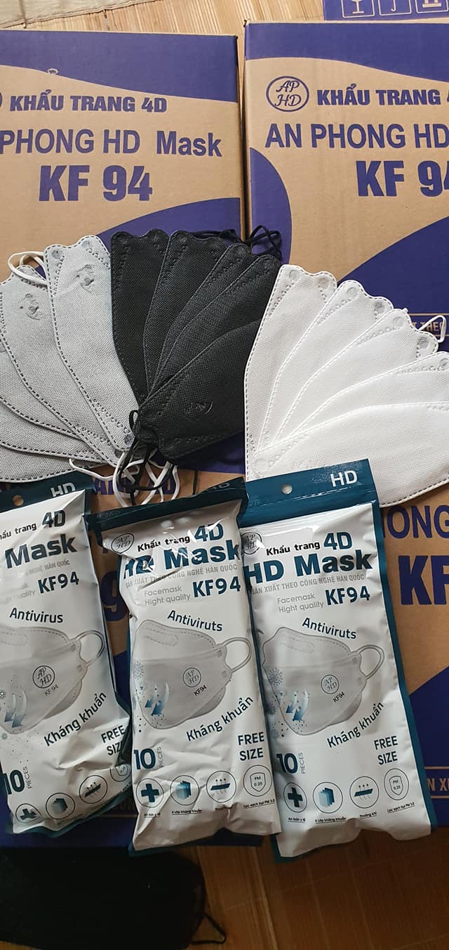 300 chiếc Khẩu Trang 4D An Phong Mask KF94 - Kháng khuẩn