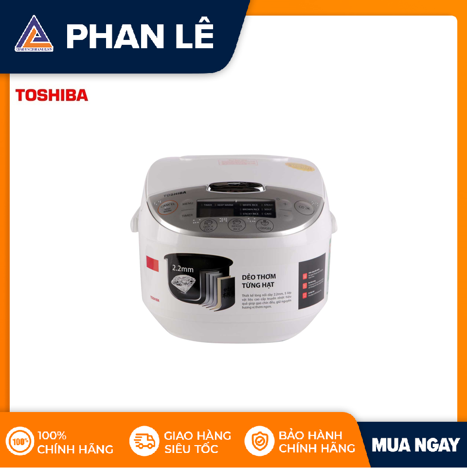 Nồi cơm điện tử Toshiba 1 lít RC-10DH2PV(W)