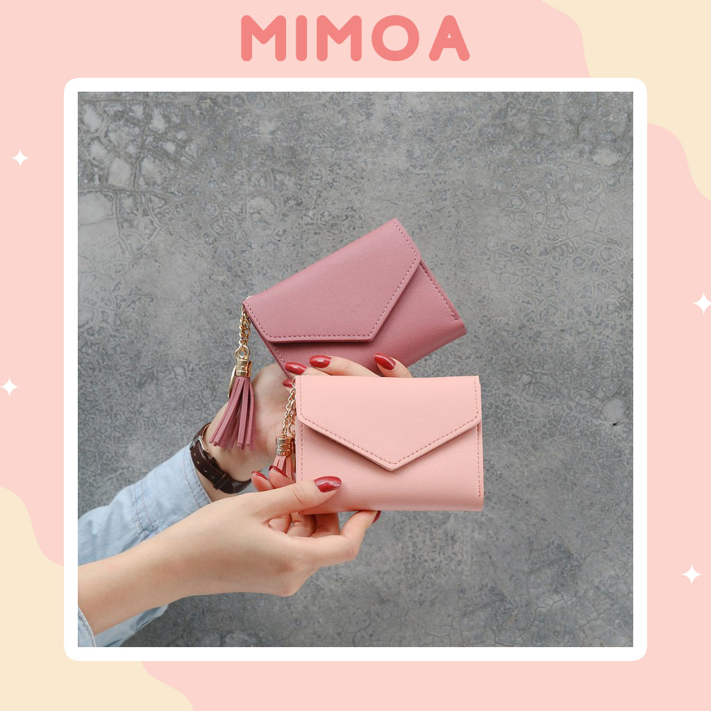 Ví bóp nữ mini tua rua hiện đại