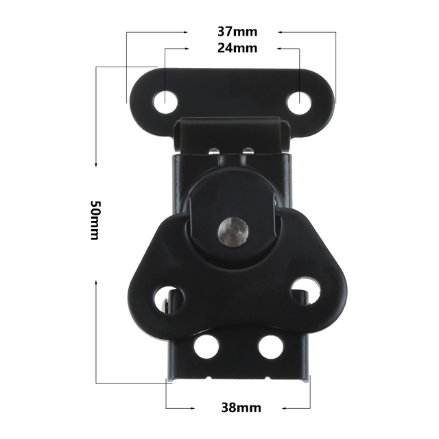 uxcell 6Pcs Butterfly Twist Latch, Alloy Spring Loaded Twist Latch