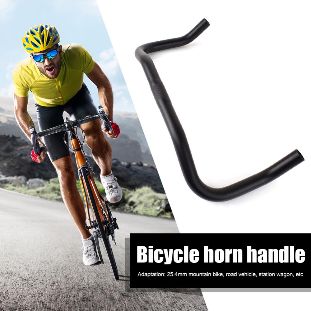 Aluminum Alloy Bullhorn Handlebar 25.4mm 390mm for Fixed Gear Road Bike MTB