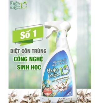 XỊT CÔN TRÙNG (MUỖI, KIẾN, GIÁN) THẢO MỘC 10S 100ML, 500ML