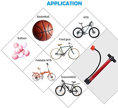 Cycling 22 INCH Tire Inflator Schrader Presta Valve Pump Aluminum Alloy Portable Bicycle Pump Bicycle Air Pump. 