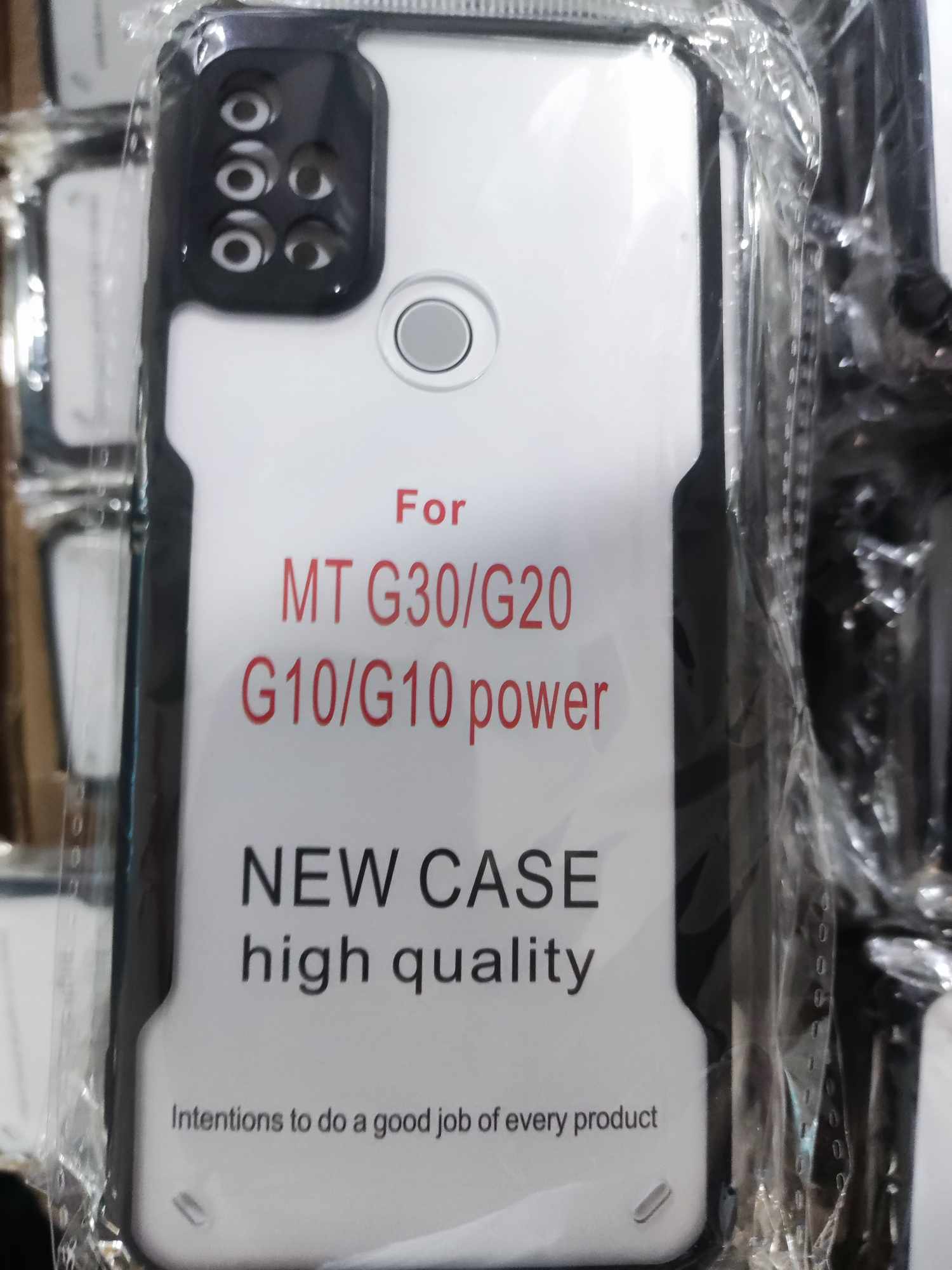 For Motorola Moto G30, G20, G10, G10 Power, Transparent Hard Cases Shockproof Drop Protection Tested Camera Bumper Protective Perfect Fitting Phone Back Covers.