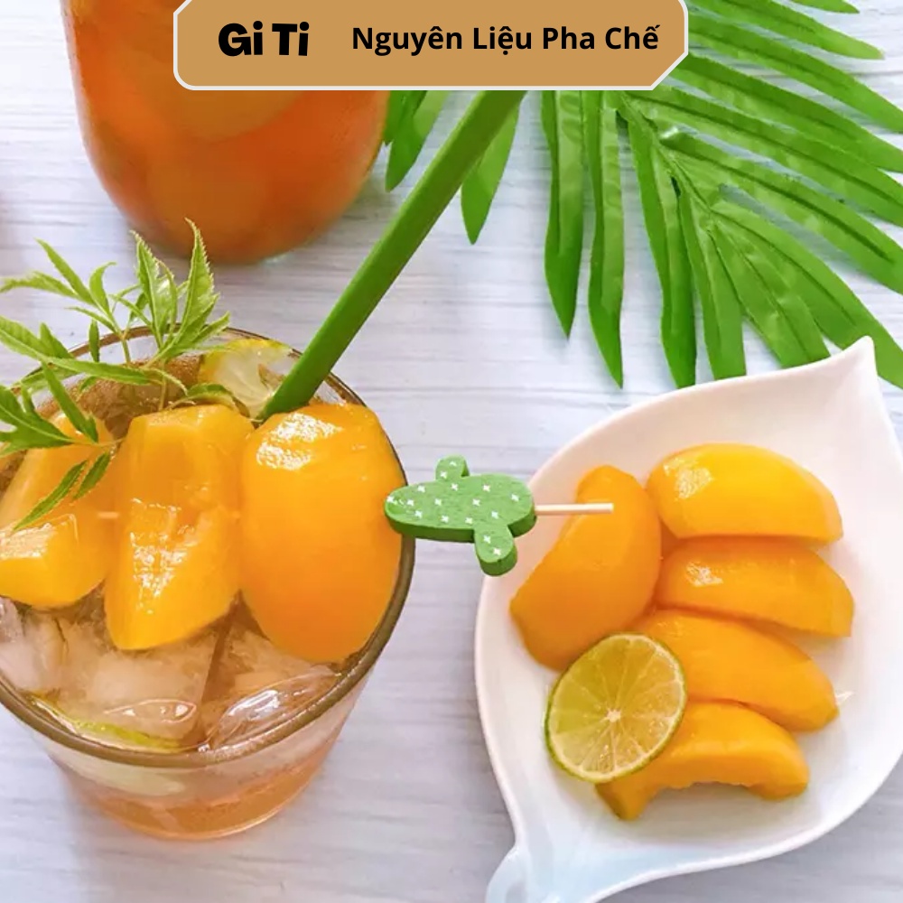 Đào ngâm Golden Classic - Lon 820gr (Miếng to, giòn)