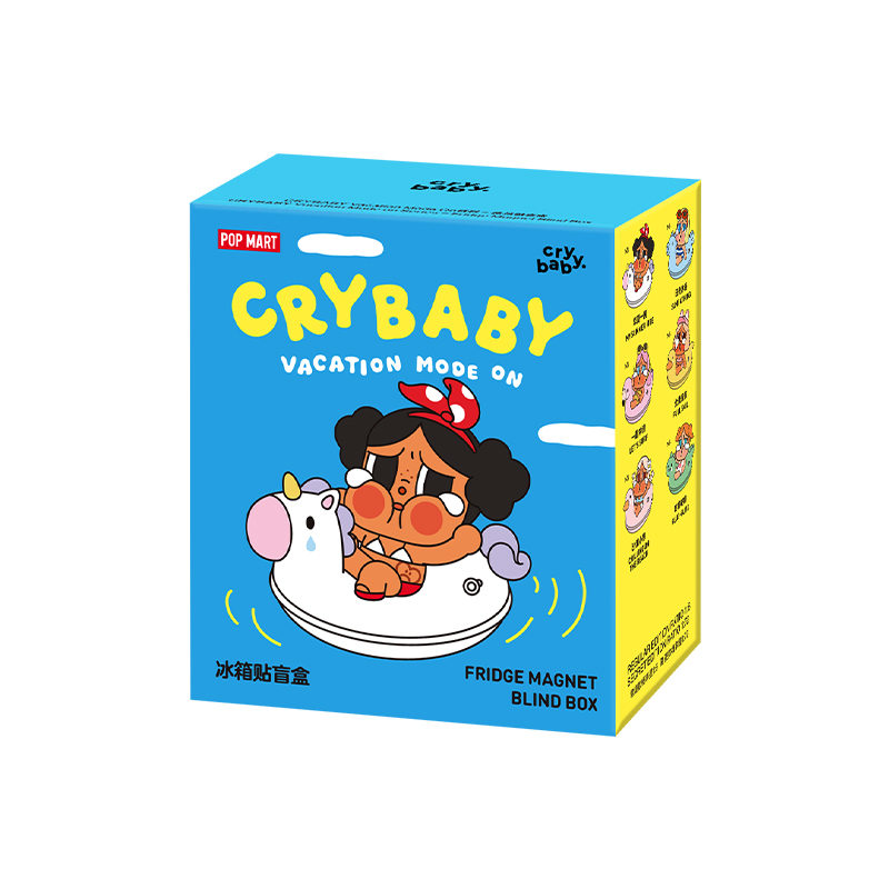 POP MART CRYBABY Vacation Mode On Series-Fridge Magnet Blind Box