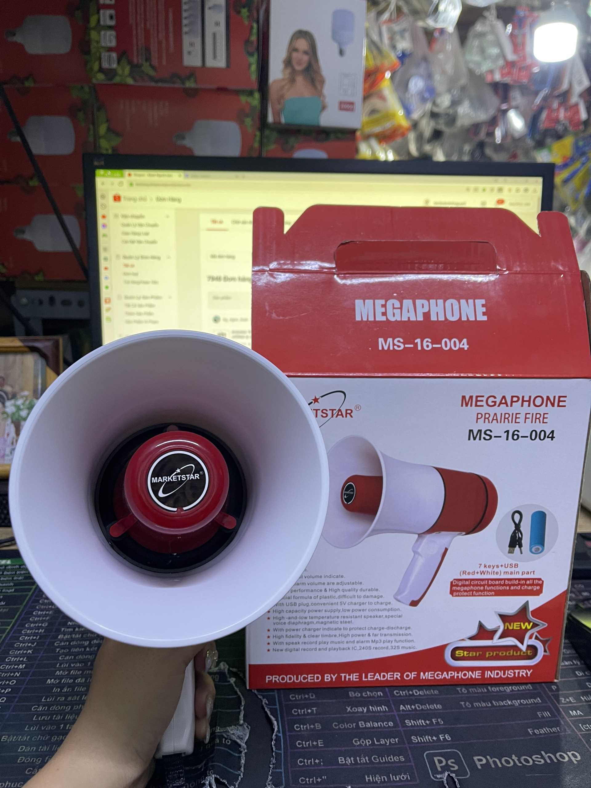 LOA PHÓNG THANH CẦM TAY MEGAPHONE MS-16-004