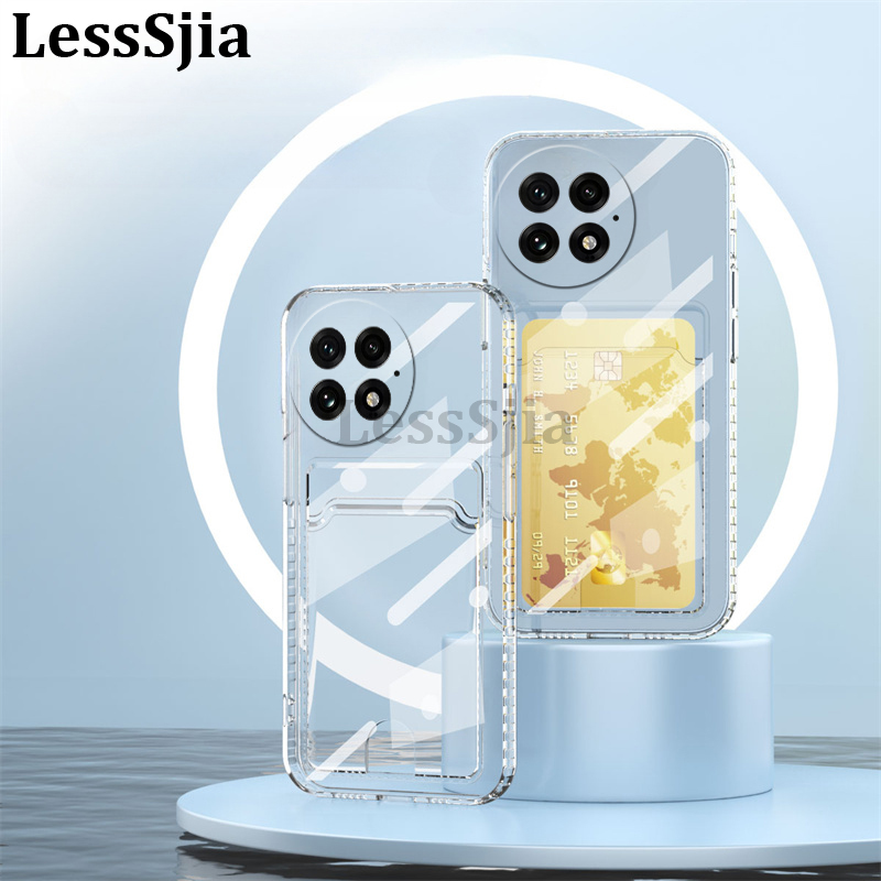 Phone cover OnePlus 13 Back case Classic Silicone Soft Transparent with Card Slot Shockproof For OnePlus 13 Phone cases