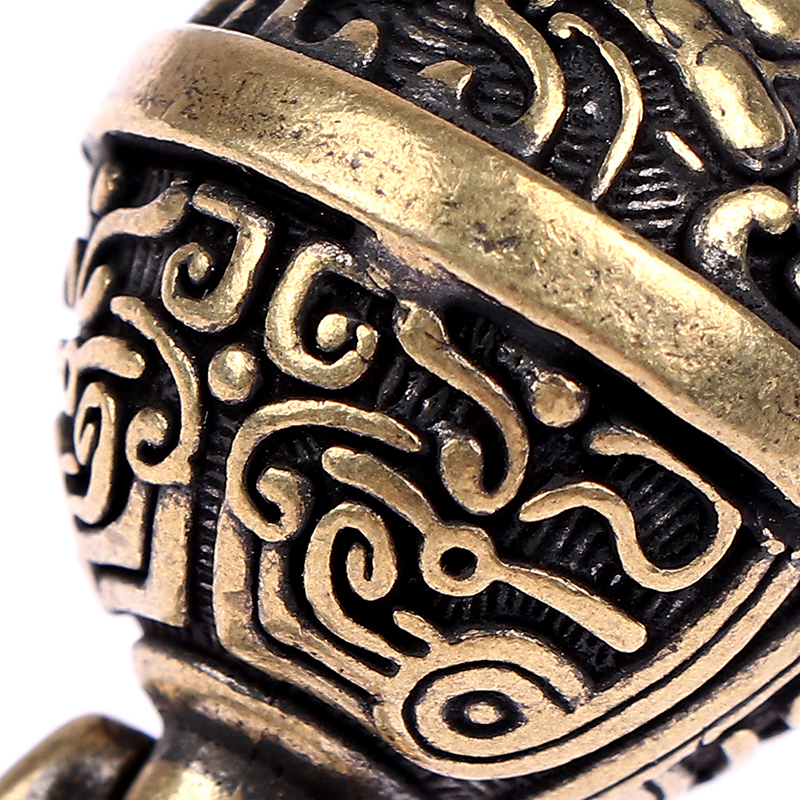 Brass Drop Bell Chinese Good Luck Tinkle Bell Charm For Bracelet and Anklet. 