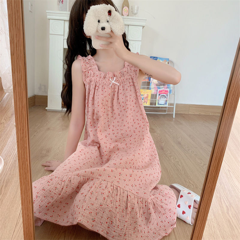 IEF suspender skirt, home wear, nightgown