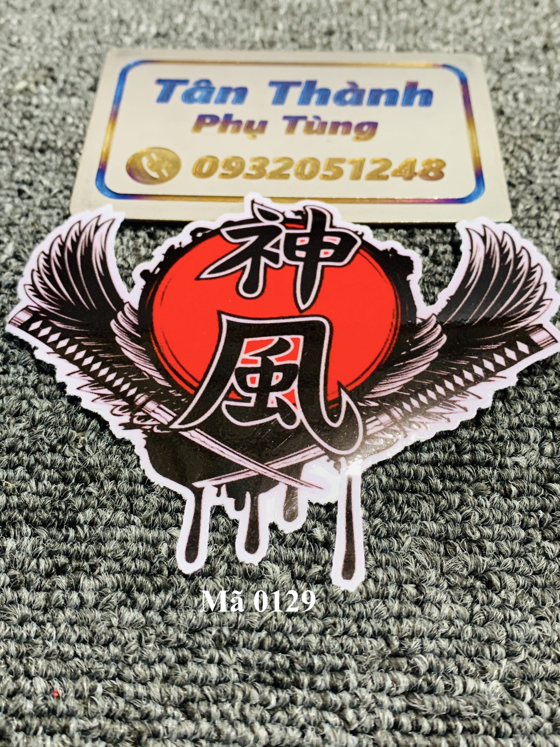 Tem chữ Hoa, chữ Tàu dán Mão xe máy