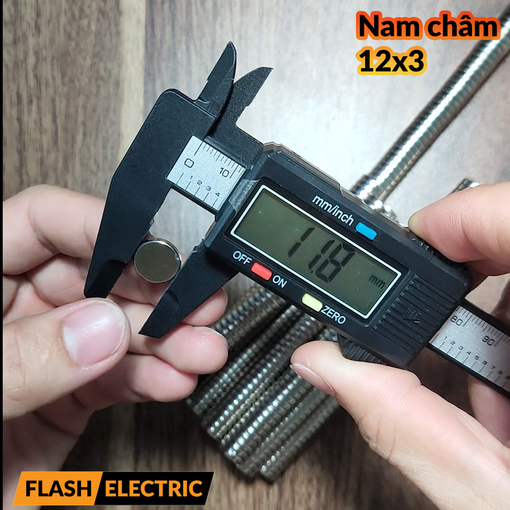 10 Viên Nam Châm Đất Hiếm 12X3 mm N35 Từ Tính Mạnh