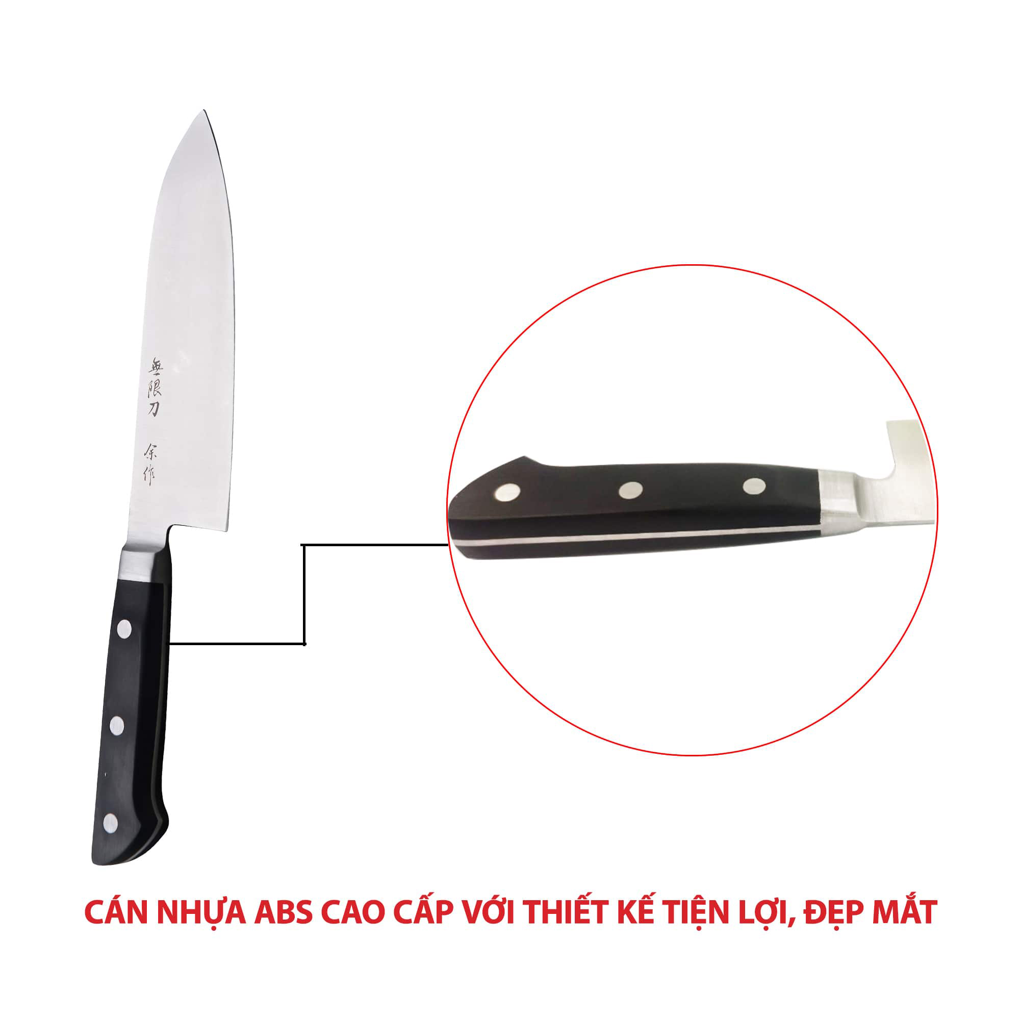 Bộ 7 Dao nhà bếp cao cấp Nhật Bản (có Dao chặt xương lớn)