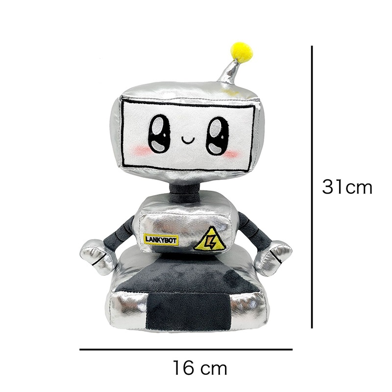 1pcs 20-45cm Lankybox Cyborg Robot Plush Cartoon LED Light LankyBot ...