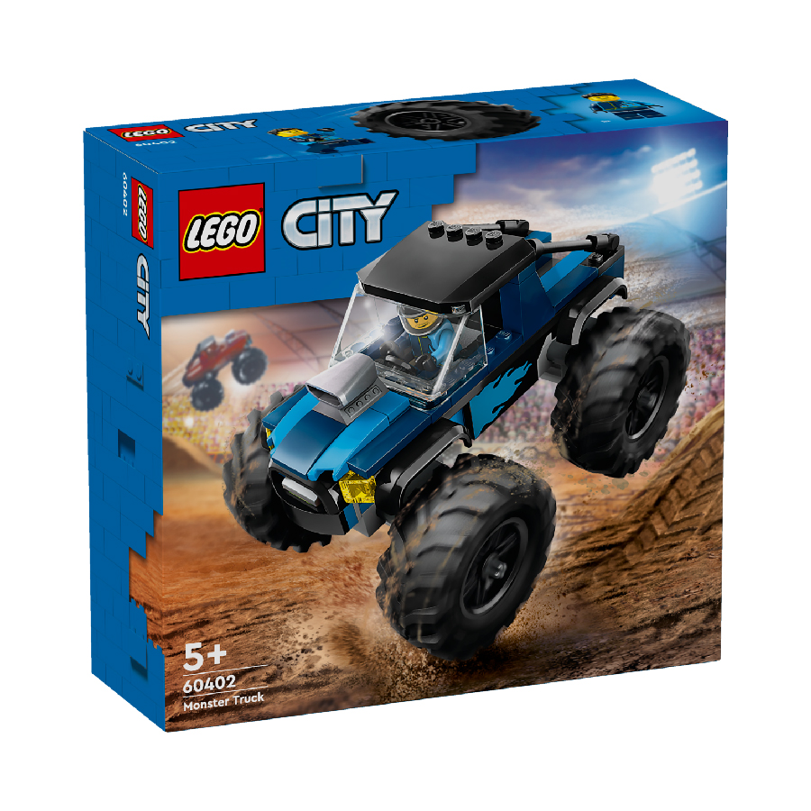 Đồ chơi lắp ráp chiến xe monster xanh dương lego city 60402