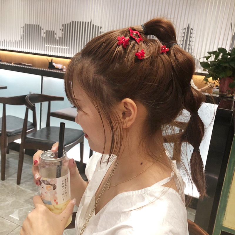 Bộ 100 Dây Thun Cột Tóc Co Giãn Nhiều Màu Sắc Dành Cho Nữ