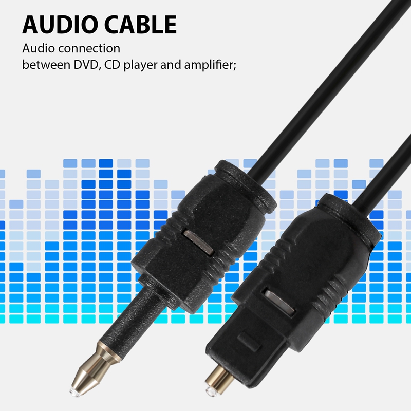 2M Mini 3.5mm Plug Digital Optical Audio Cable SPDIF Optical Fiber Line