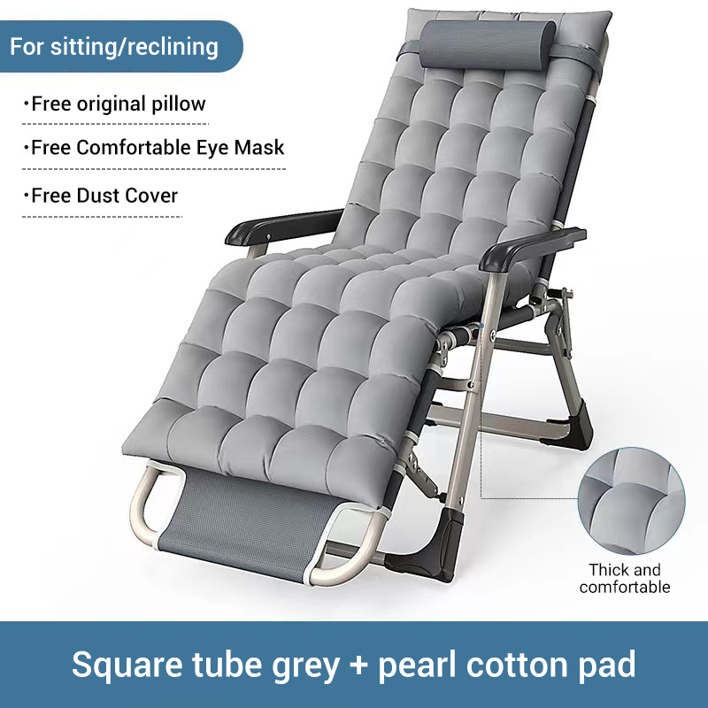 (COD) Folding Bed Chair Breathable Oxford Cloth Reclining Bed Chair