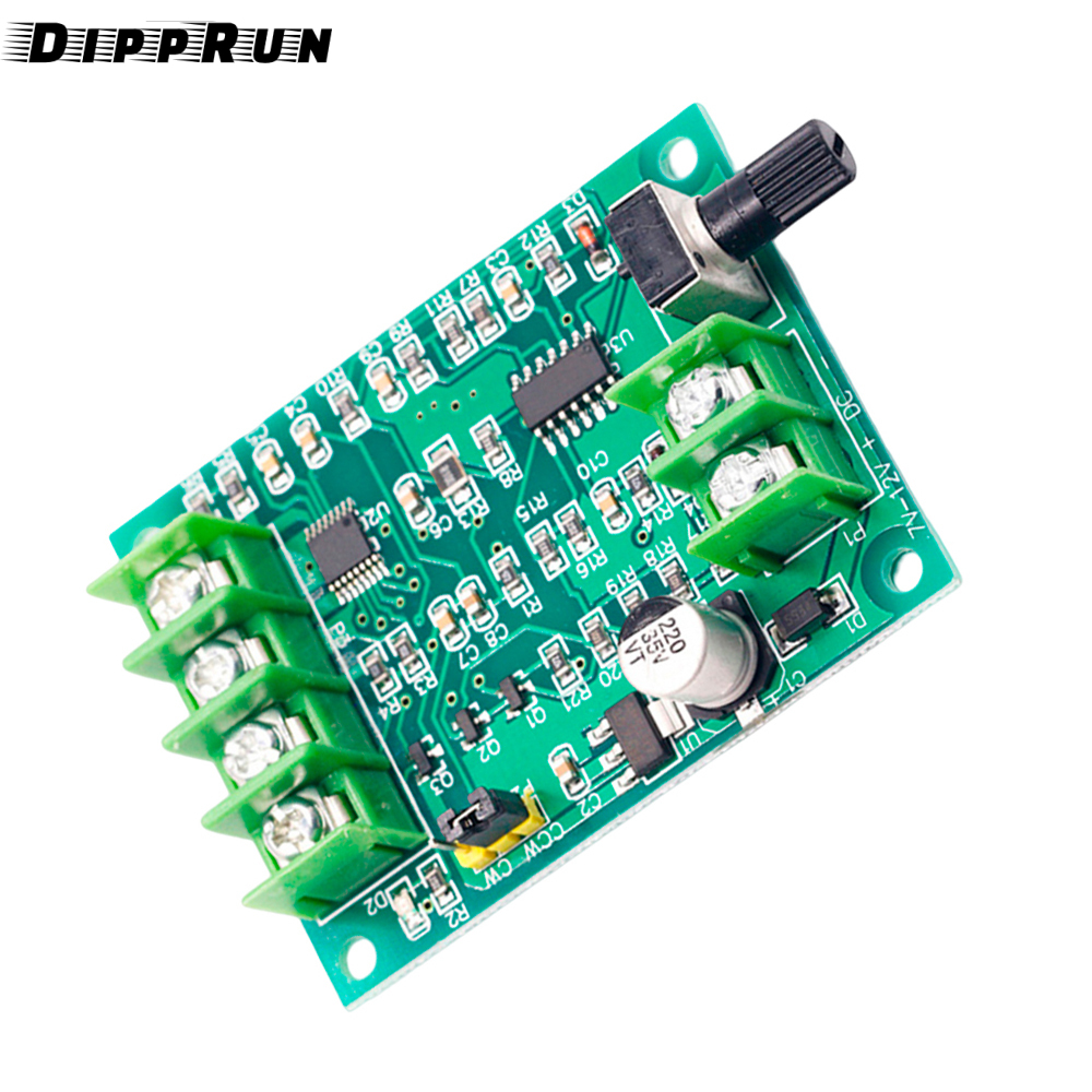 DIPPRUN DC 7V-12V Brushless DC Motor Driver Controller Board With Reverse Voltage Over Current Protection For Hard Drive Motor 3/4 Wire
