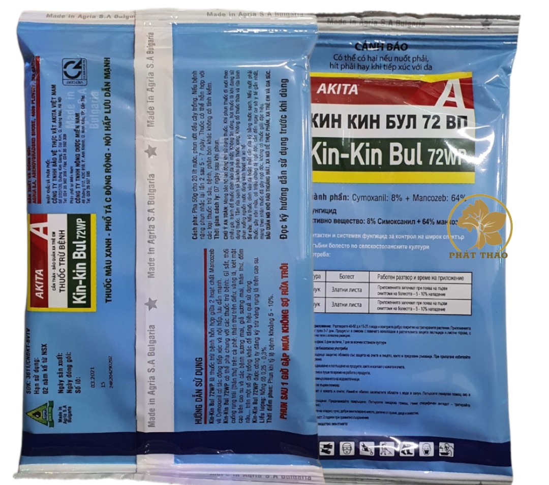 Thuốc Trừ nấm Kin-Kin Bul 72WP 100g