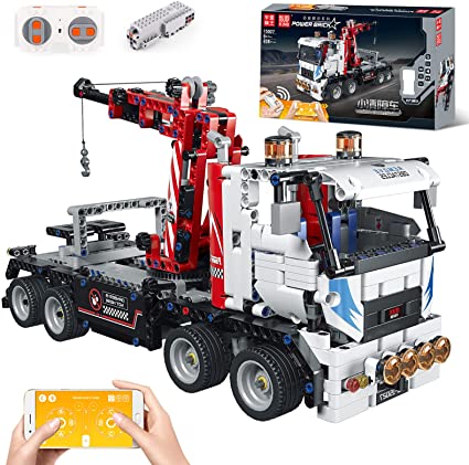 Xếp hình - Mould King 15027 ( Xếp Hình Xe Cứu Hộ Ô Tô Có Điều Khiển 938 Mảnh )