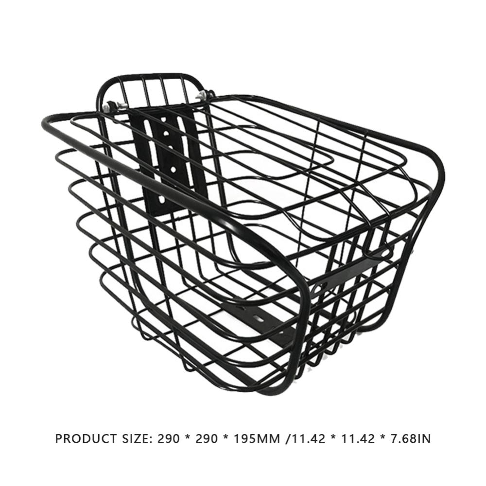 Cycling Front Basket Large-capacity Front Storage Basket with Cover Easy Installation Accessories for Bike Electric Scooter
