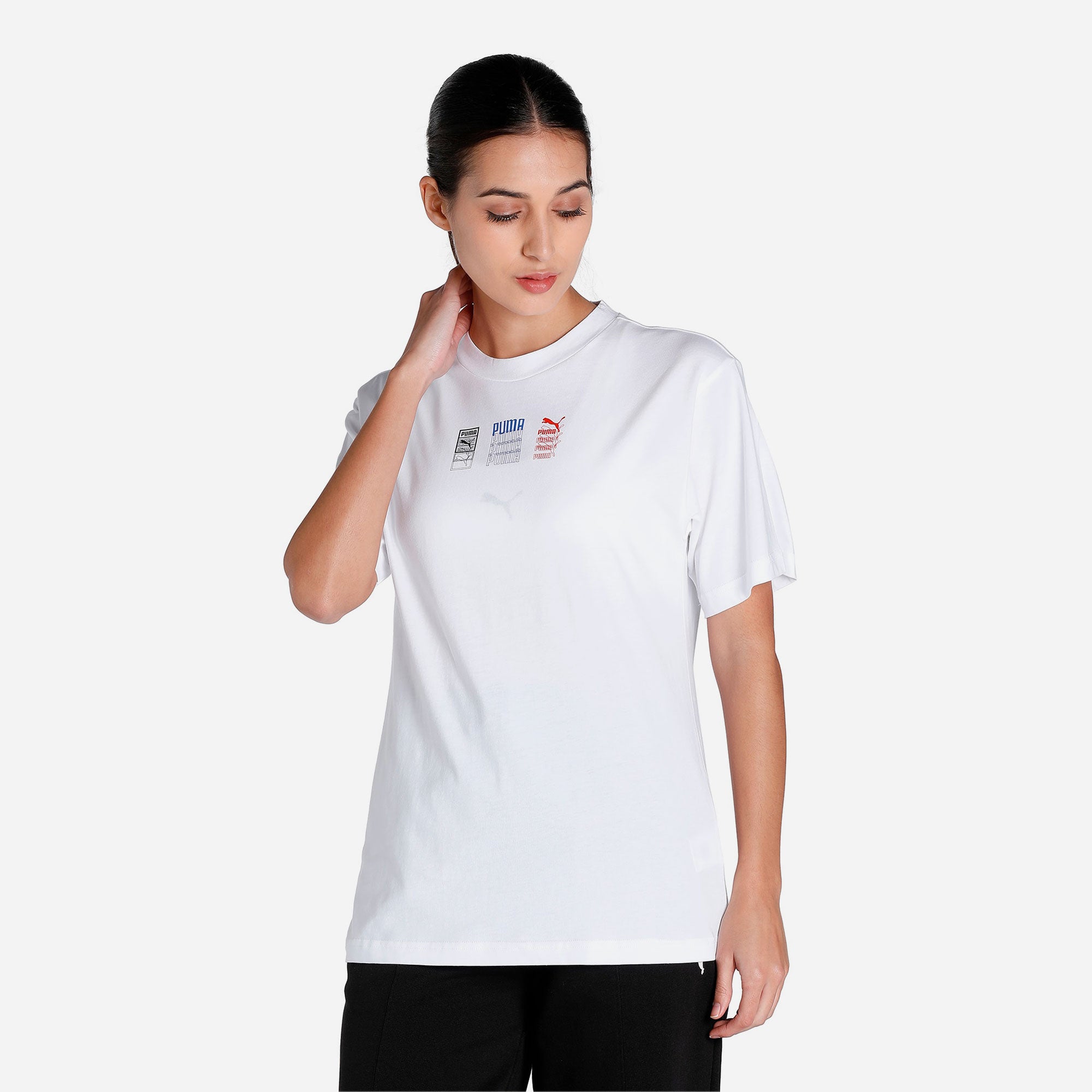 PUMA Áo thun thể thao nữ Classics Gen. Graphic - 53819202